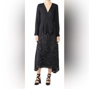 rag & bone Black Debbie Top Size XS Tall Petite